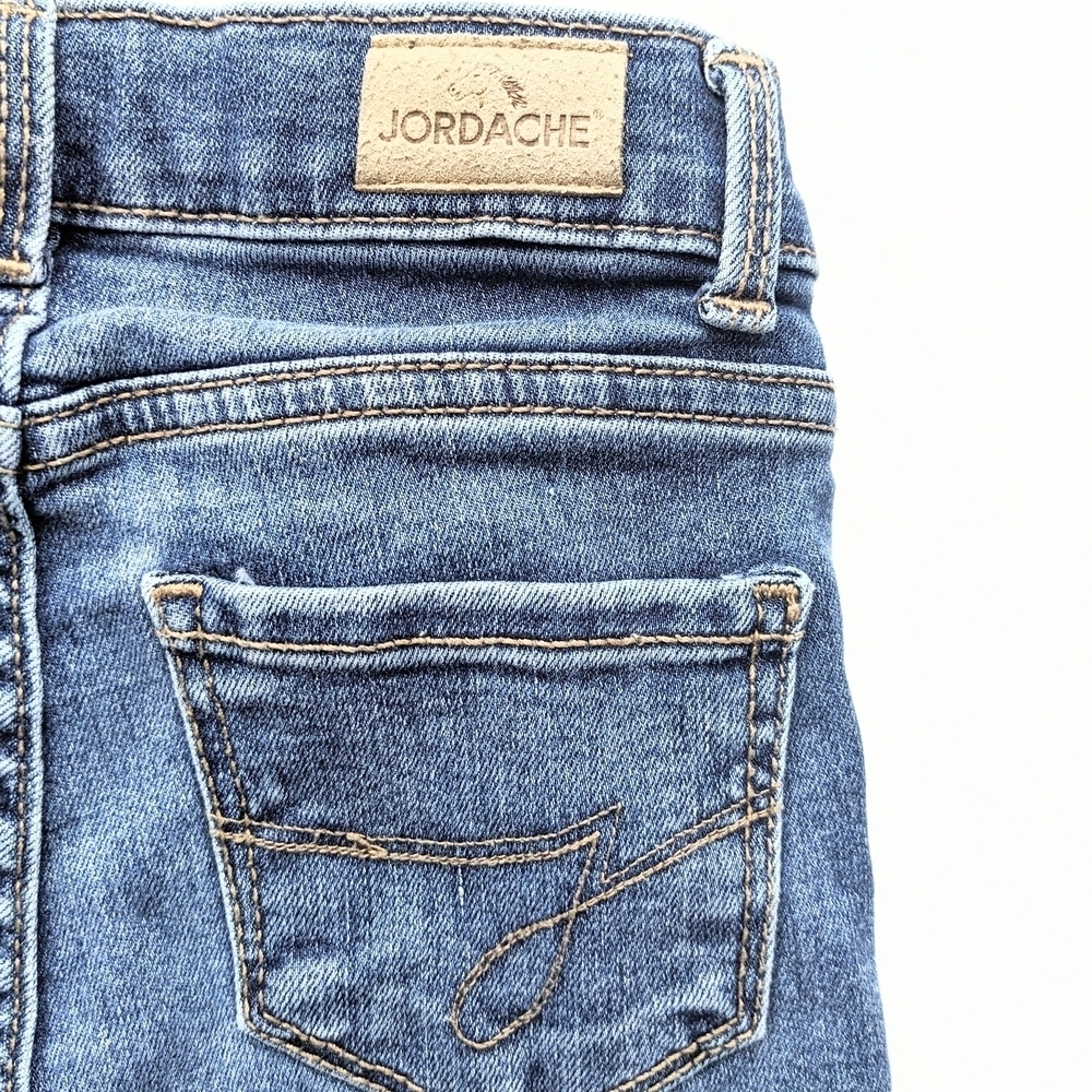 Girls Jordache High Rise Stylish Distressed Skinny Jeans - Picture 4 of 9